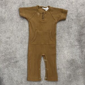 Jamie Kay 6-12month Brown Ribbed Baby Outfit